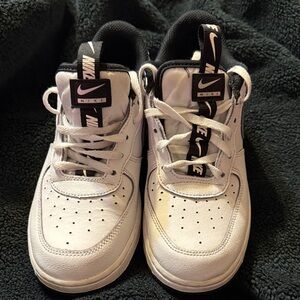 Nike Kids White and Black Sneakers